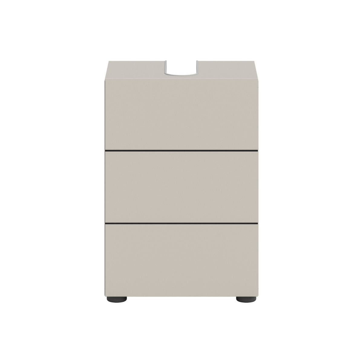 Meuble sous lavabo 1 porte NUA cashmere, CALICOSY