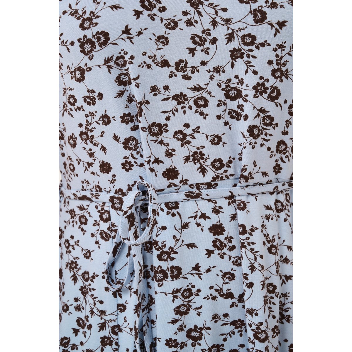 Robe bleu blue fog w. coffee bean flower, KAFFE