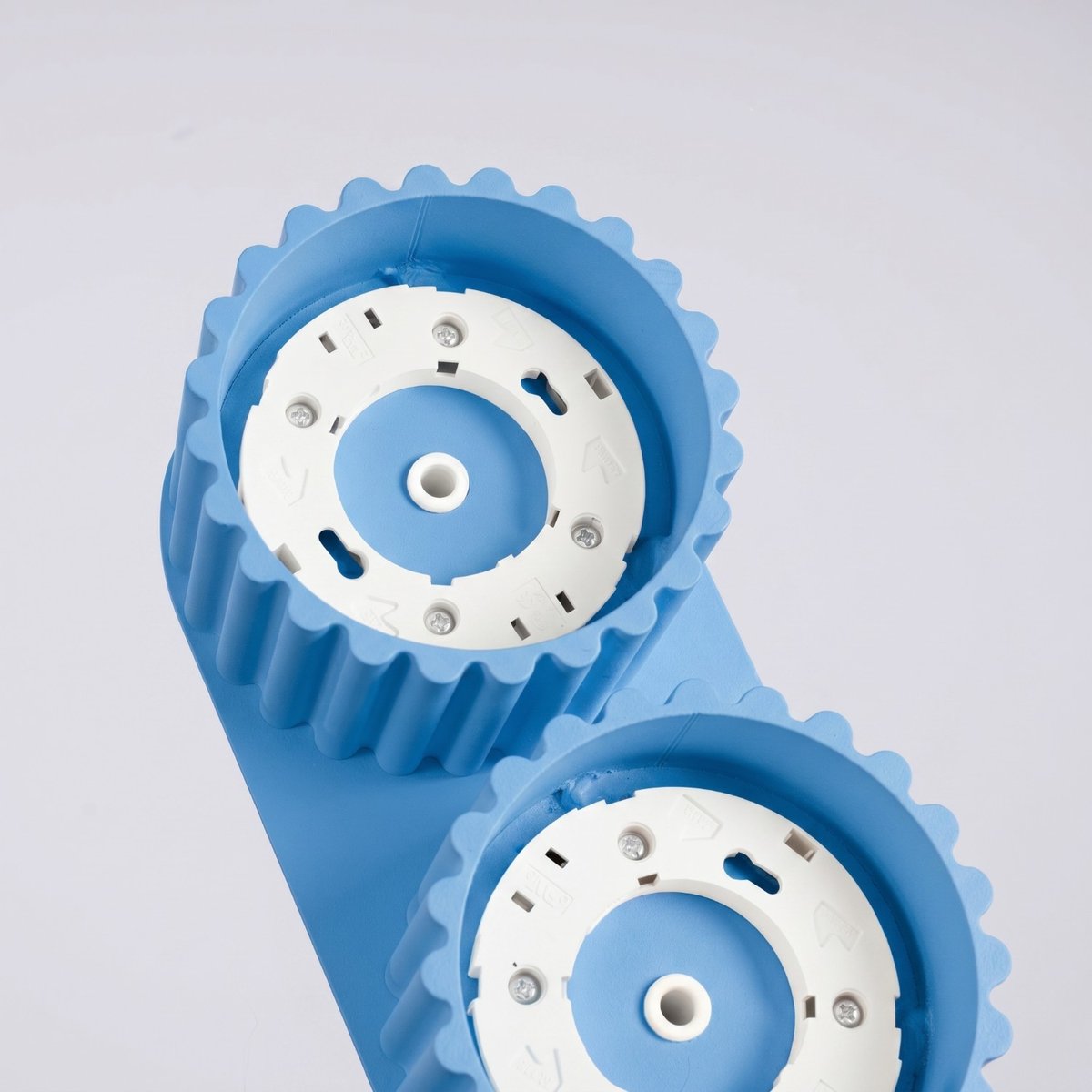 Plafonnier Aluminium Bleu Gx53 2 AURA bleu, EDEN