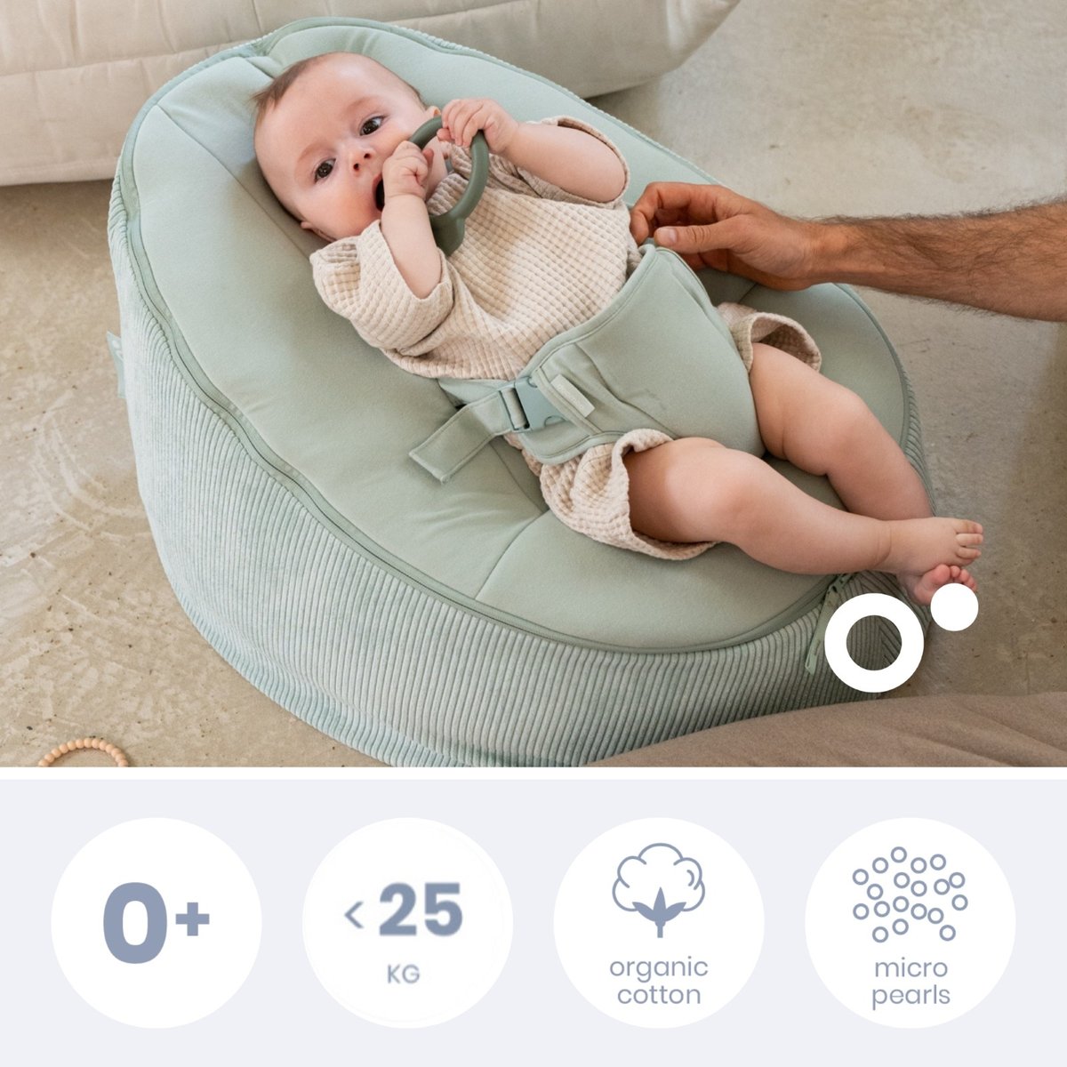 Doomoo Seat'N Grow Green vert clair, BABYMOOV