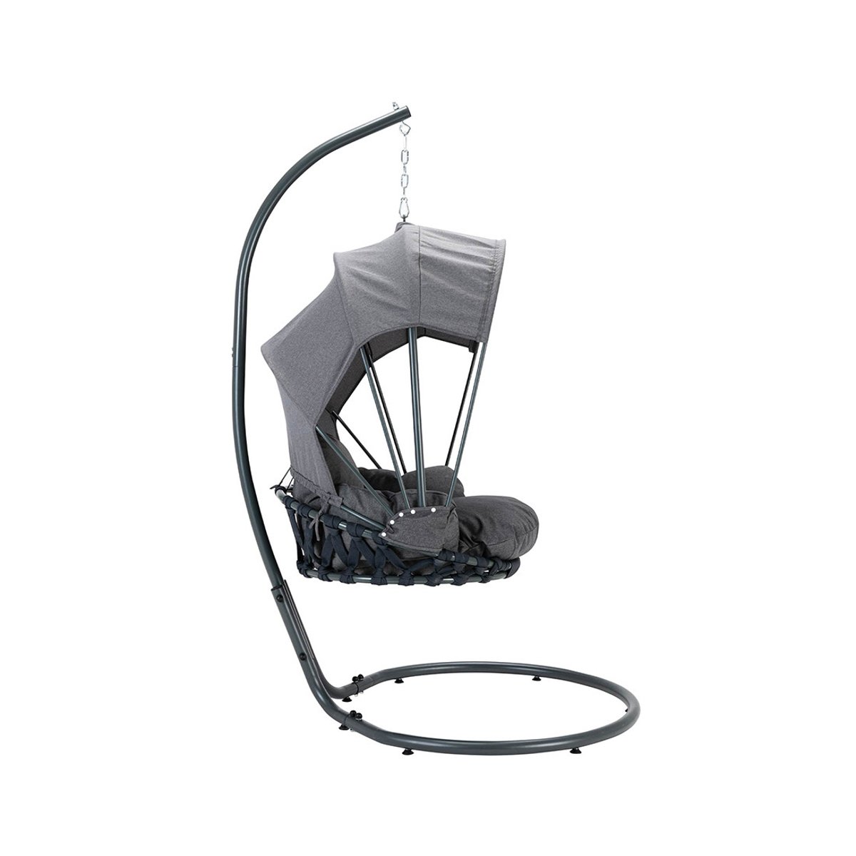 Fauteuil suspendu - NAMU noir / gris, LISA DESIGN