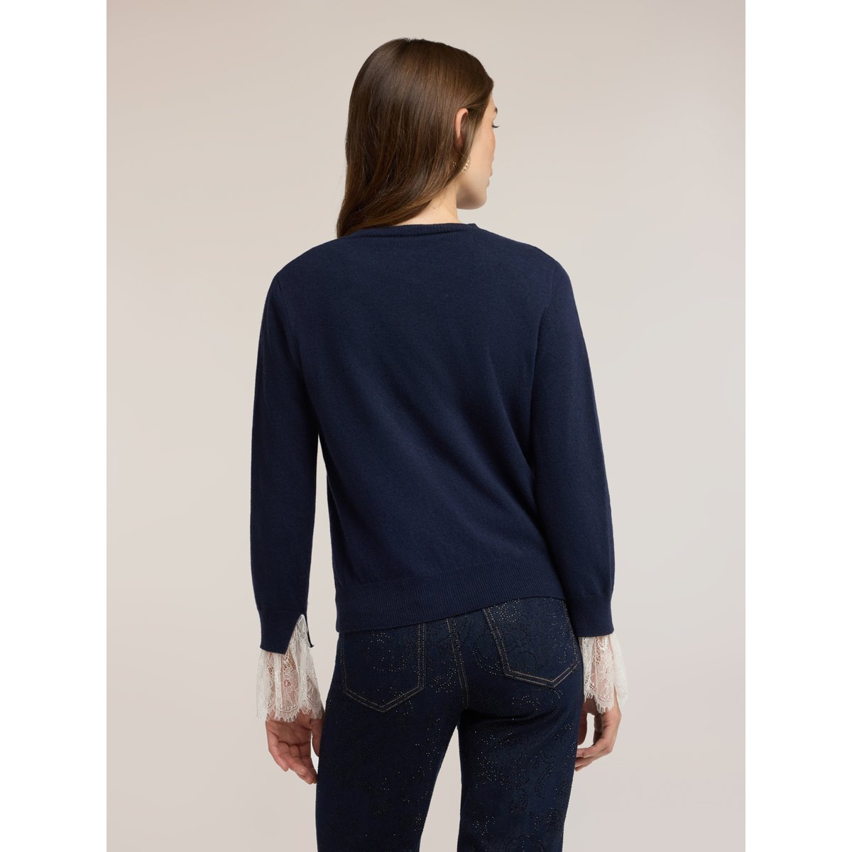 Cardigan en cachemire bleu, MOTIVI