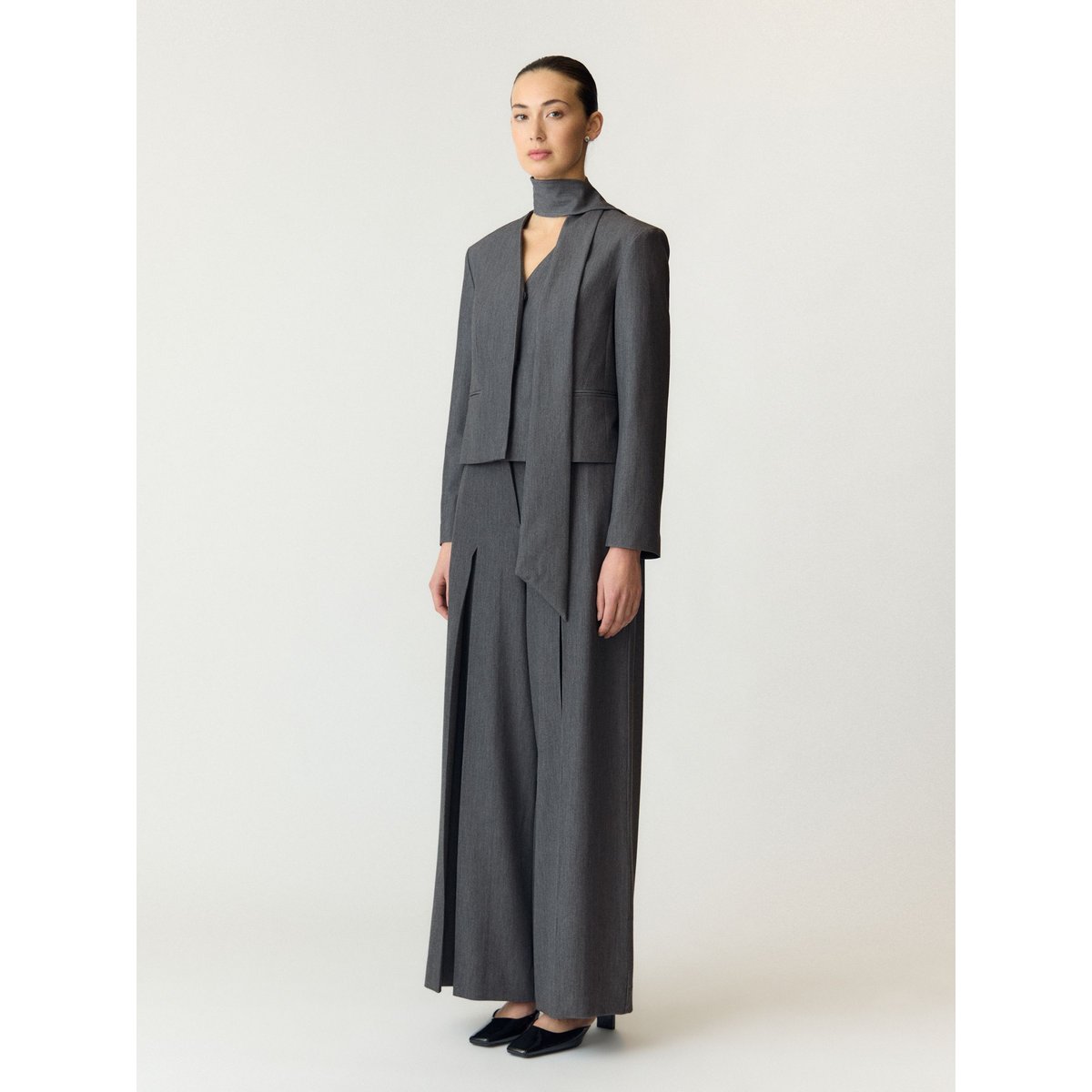 Top gris - medium grey melange1, YAS