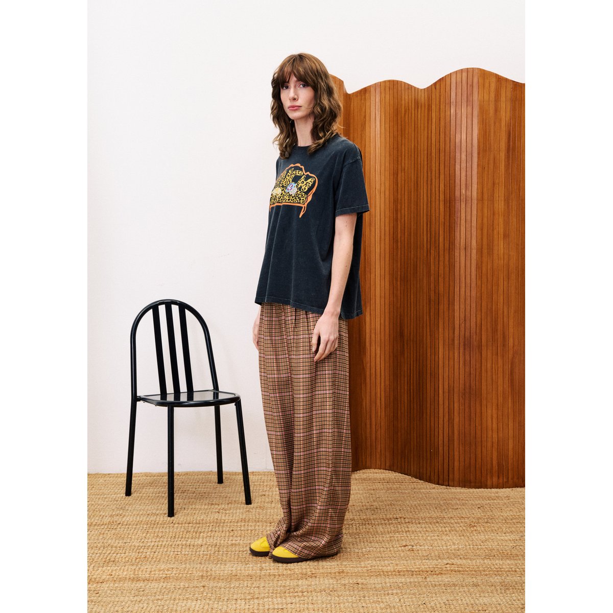 Pantalon CANELLE marron ocre, FRNCH