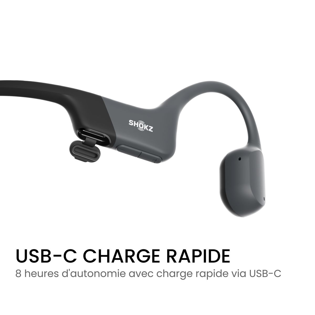 Casque OpenRun Mini USB-C Noir noir, SHOKZ