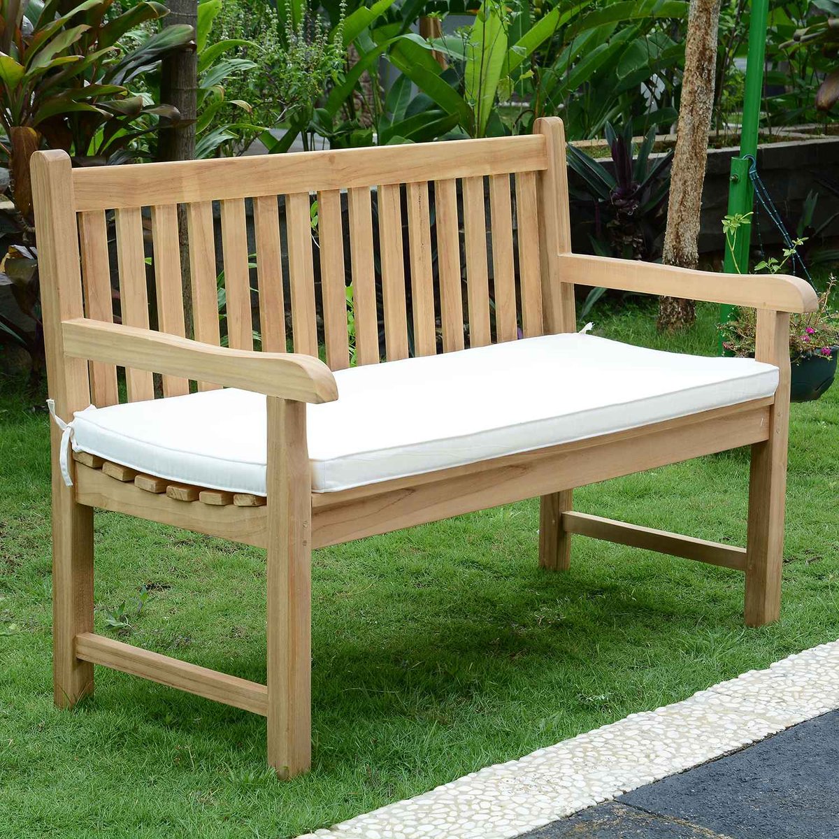 Coussin pour bancs 130 cm crème, TECK ATTITUDE