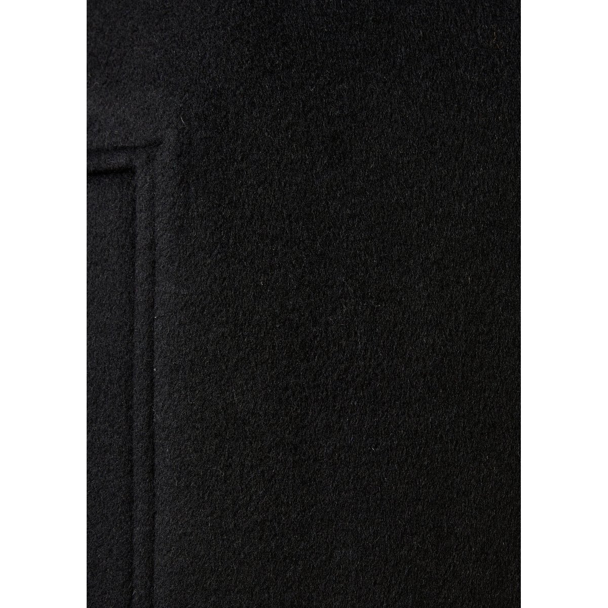 Manteau col montant en laine noir, LA FEE MARABOUTEE