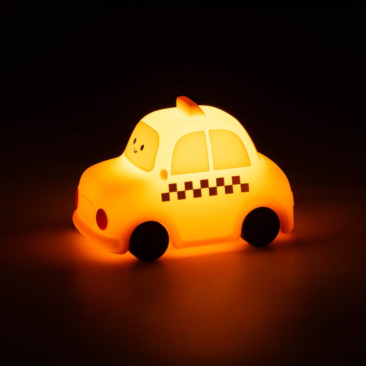 Veilleuse Voiture en silicone rechargeable USB jaune, AMADEUS LES PETITS