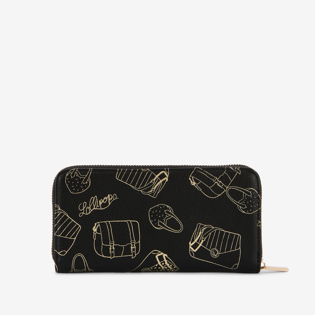 Grand portefeuille Sya noir, LOLLIPOPS