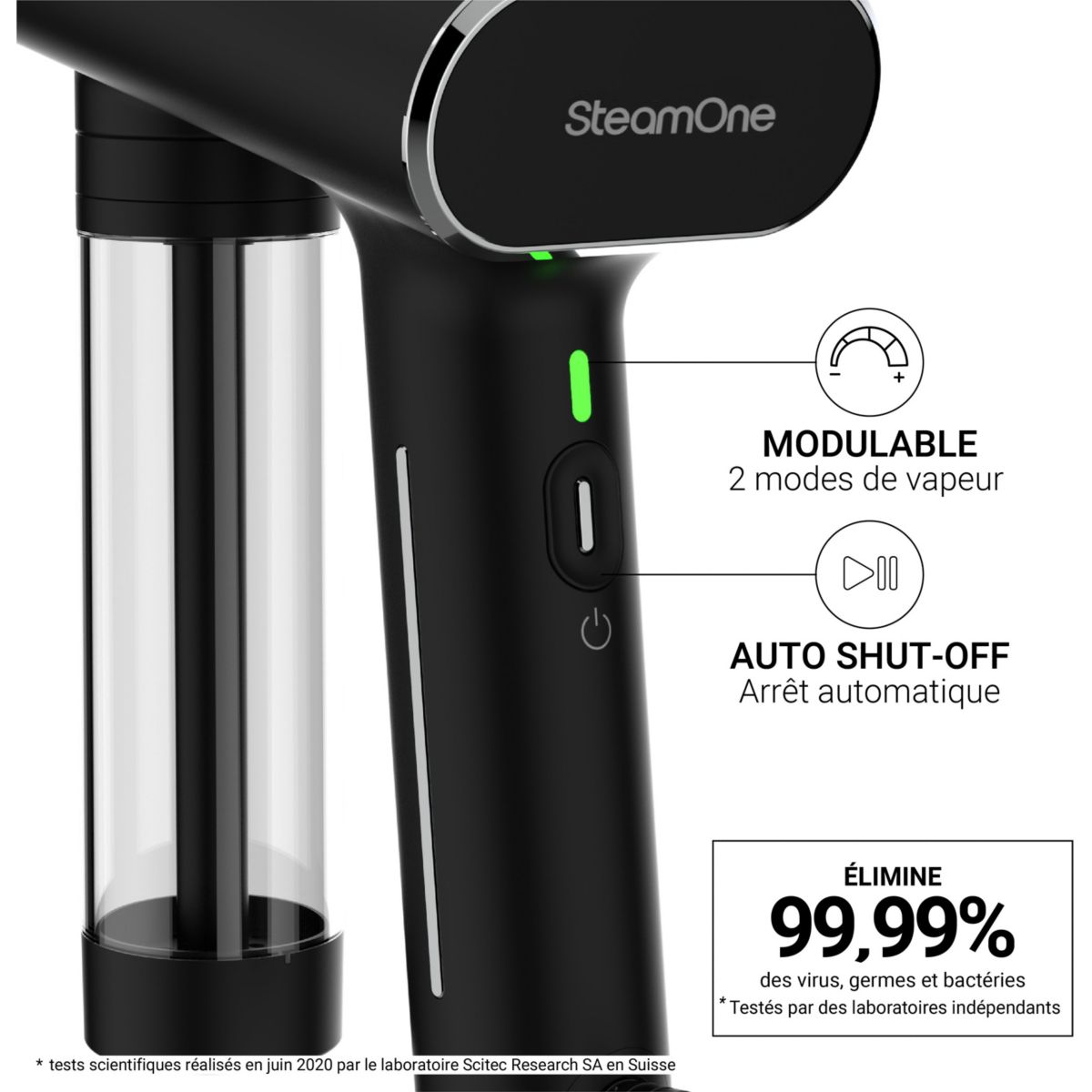 Défroisseur vapeur EUNS150B V2 Karl couleur unique, STEAMONE