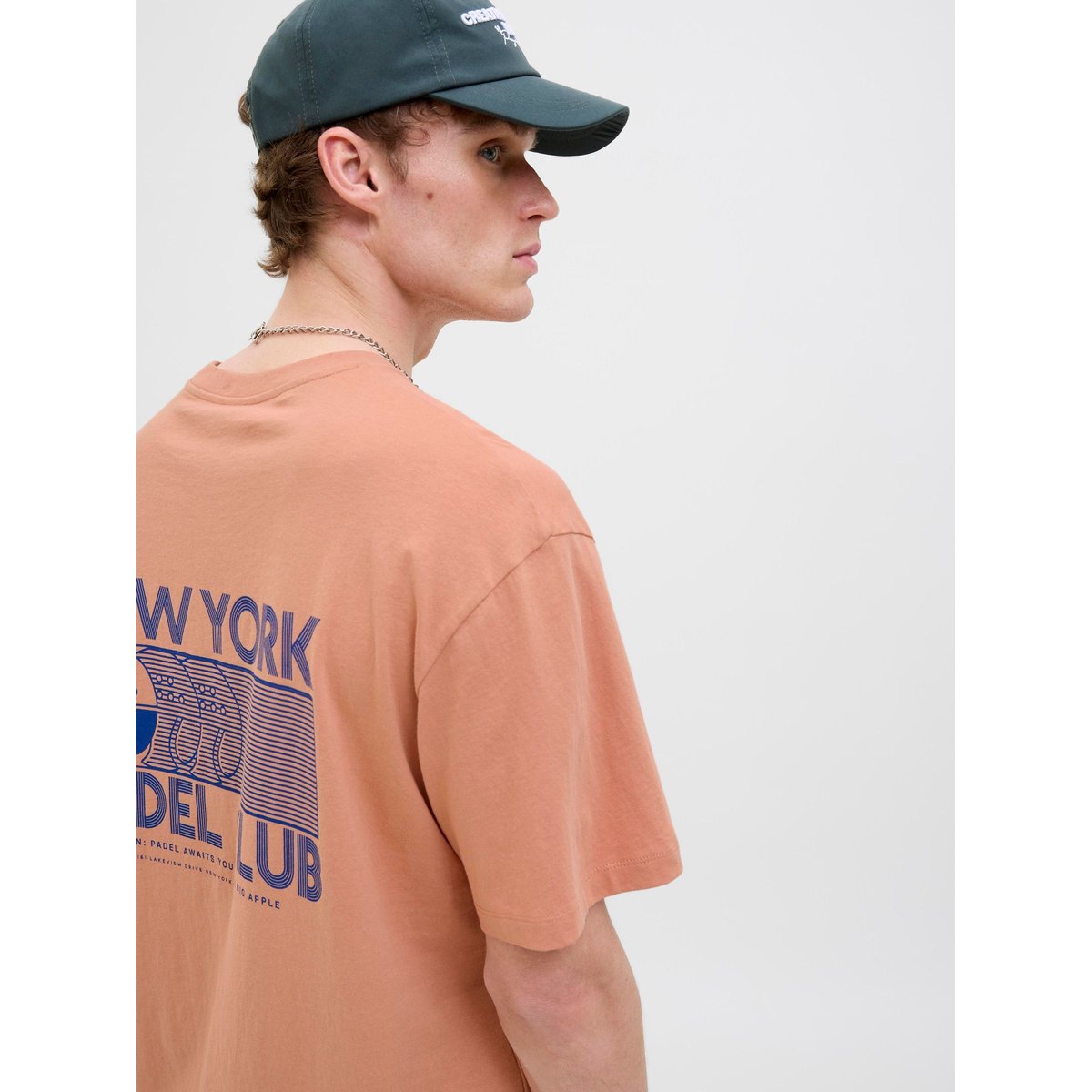 T-Shirt rose - dusty coral, JACK & JONES