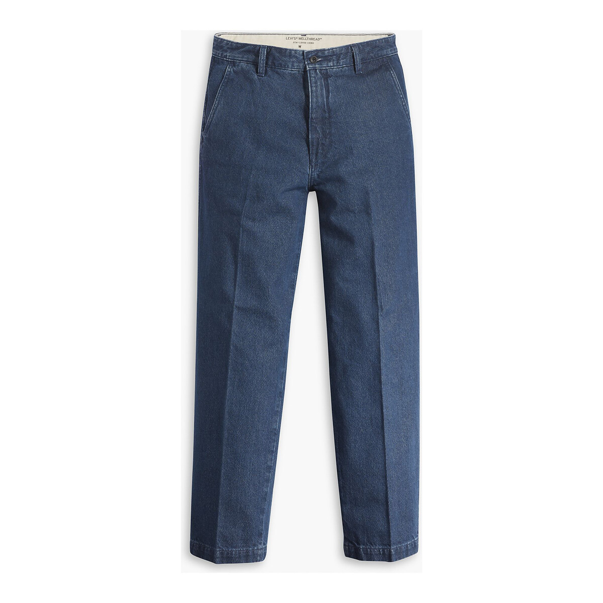 Chino Stay Lose printed herringbone denim, LEVI’S WELLTHREAD