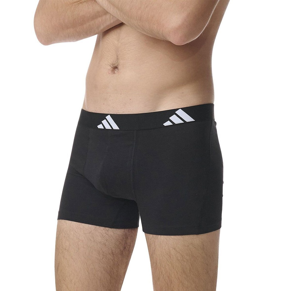 Lot de 3 boxers unis Active Flex Cotton noir, ADIDAS SPORTSWEAR