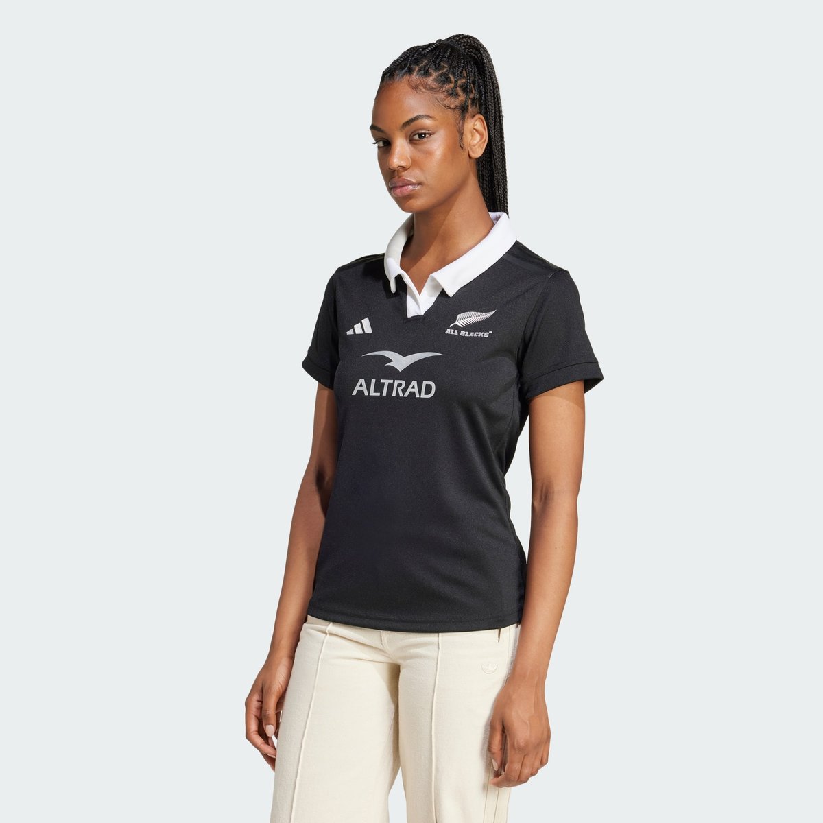 Maillot De Rugby Manches Courtes All Blacks Aeroready Maillot De Rugby Manches Courtes All Blacks Aeroready all black, adidas Performance