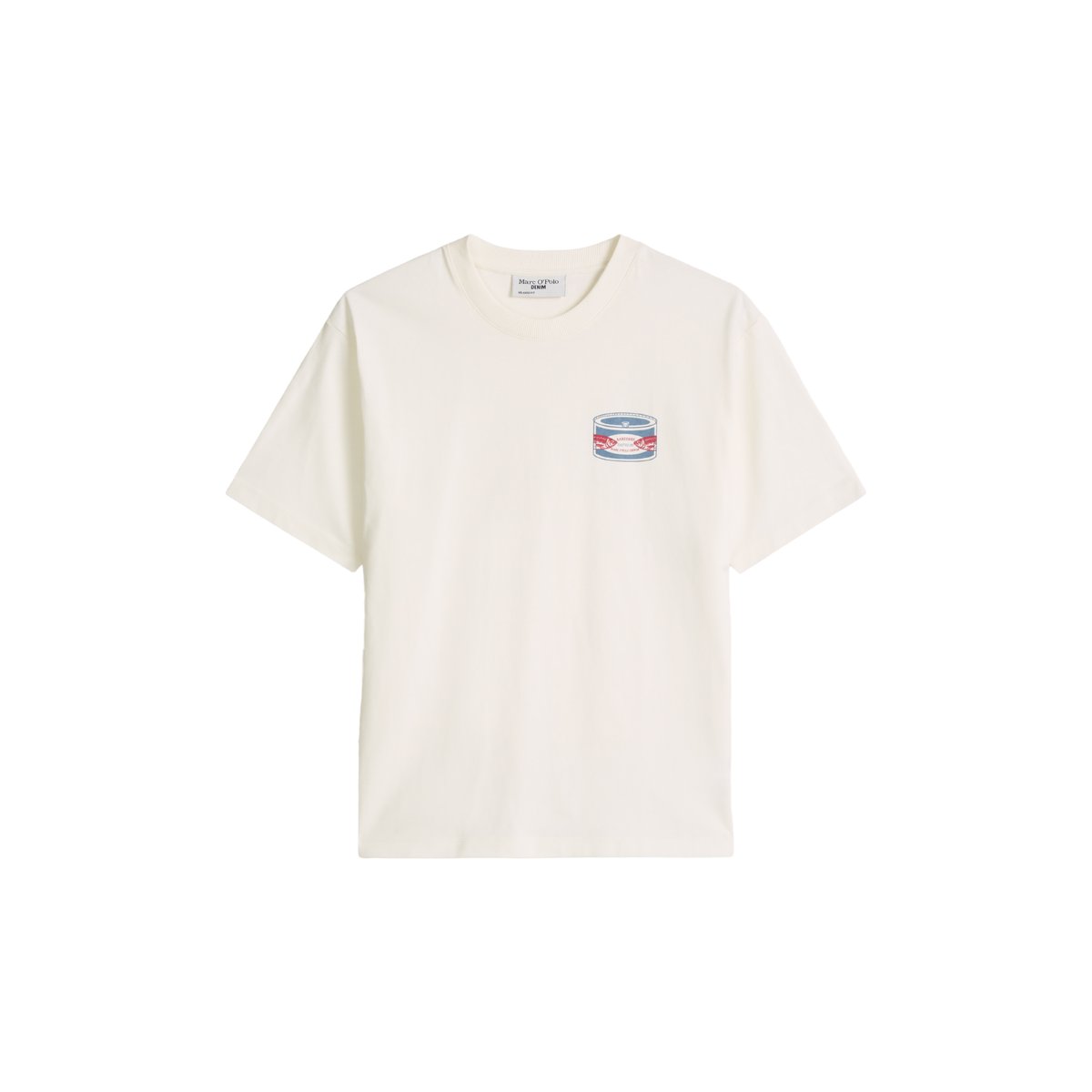 T-shirt relaxed en jersey de coton bio épais blanc, MARC O’POLO DENIM
