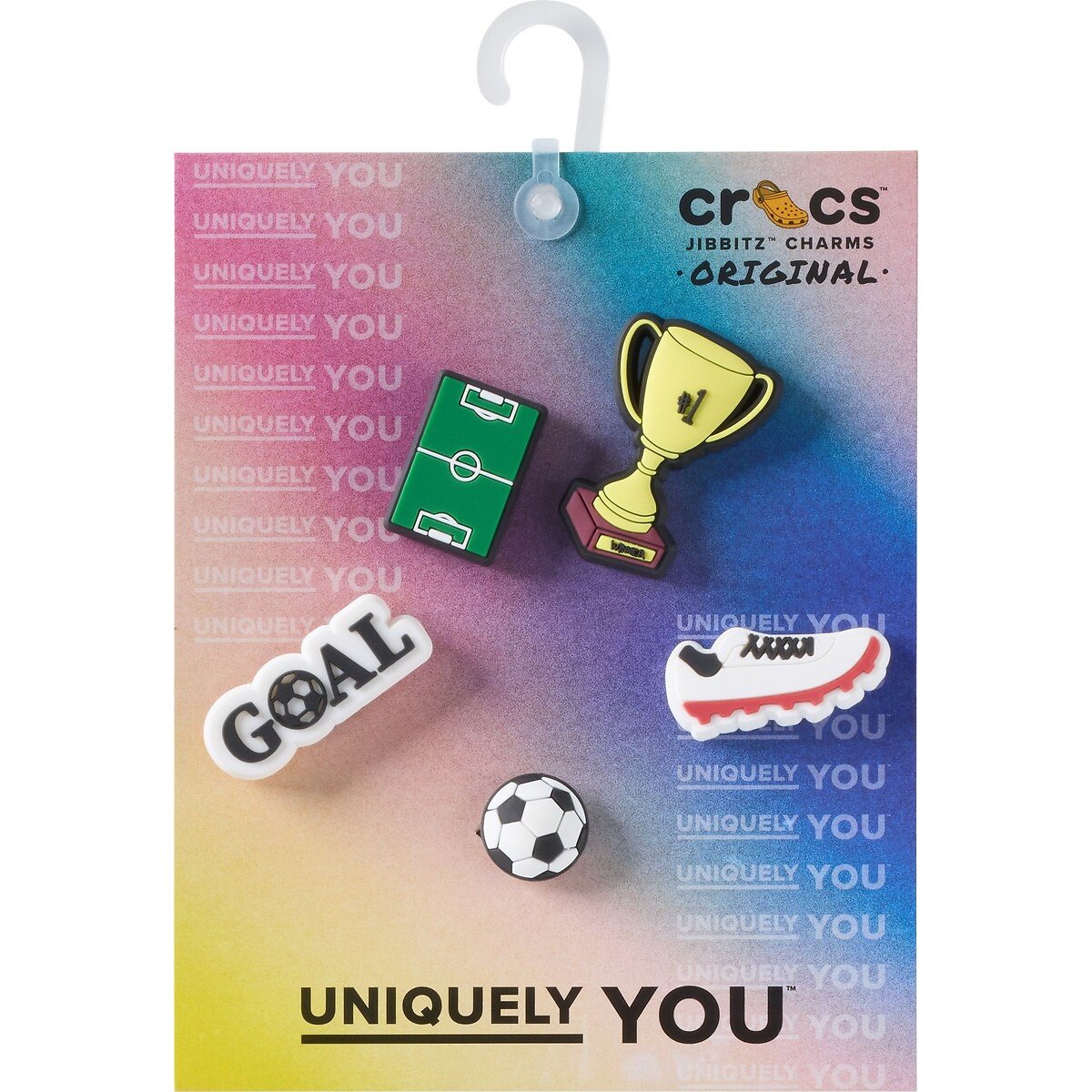 Lot de 5 Jibbitz Football multicolore, CROCS