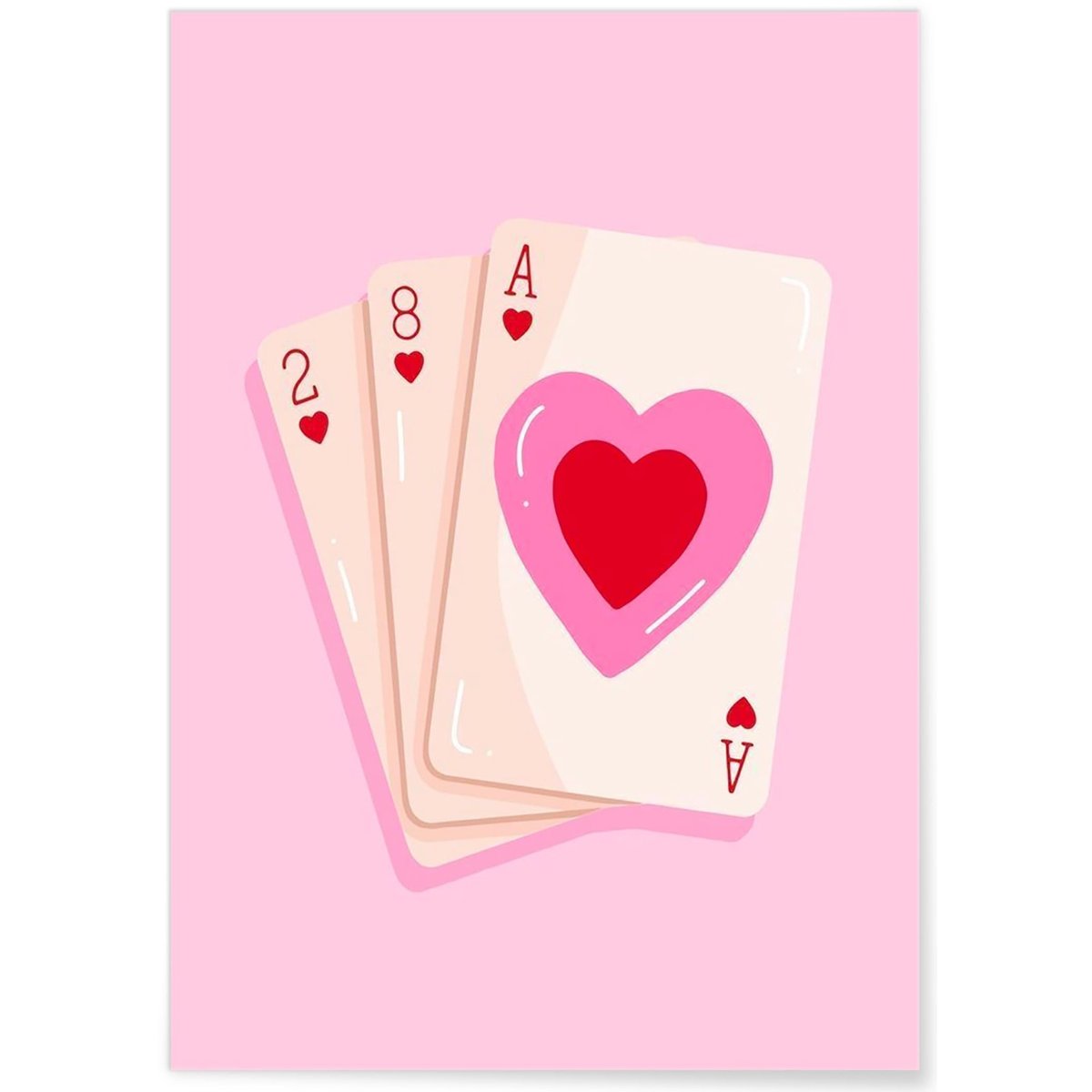 Affiche Cartes Pop Art blanc, L'AFFICHERIE