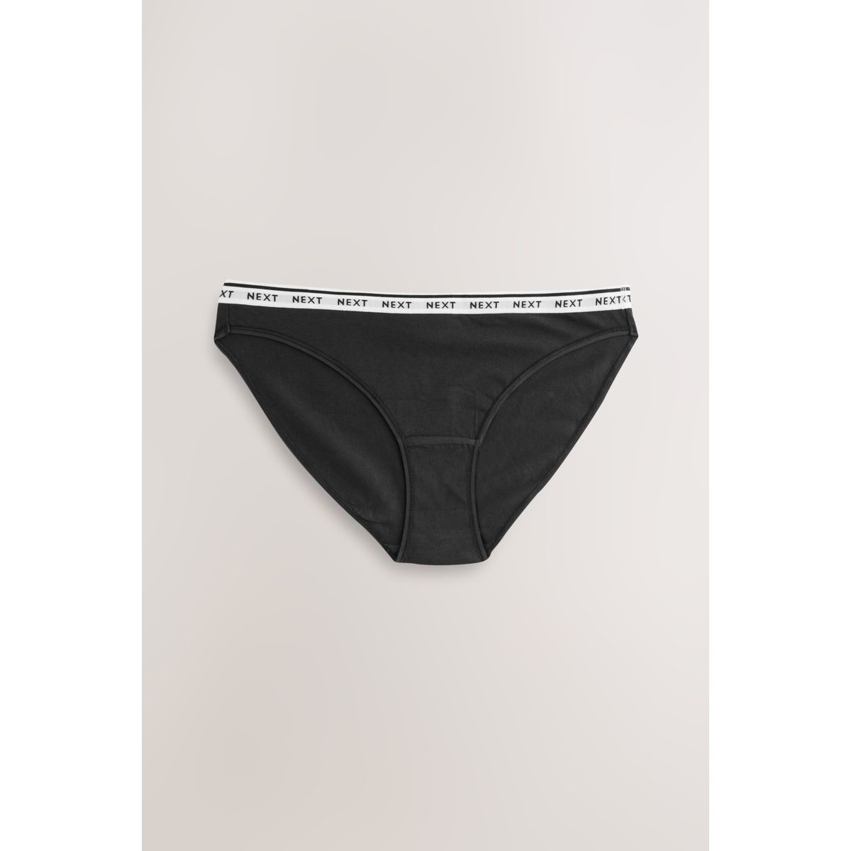 Culotte en coton à logo, lot de 4 noir/blanc, NEXT