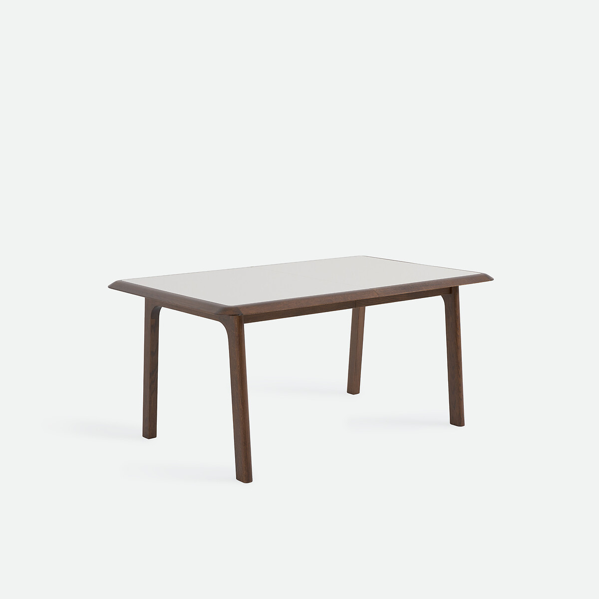 Table à manger extensible, bi-matière, 6 à 12 personnes, ALTEA noyer/beige, LA REDOUTE INTERIEURS