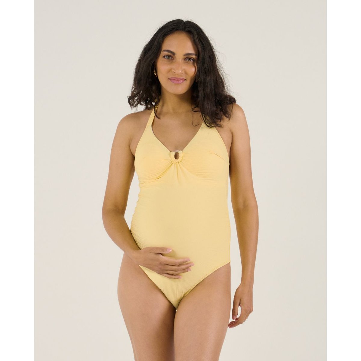 Maillot de bain de grossesse Dolly jaune, CACHE COEUR