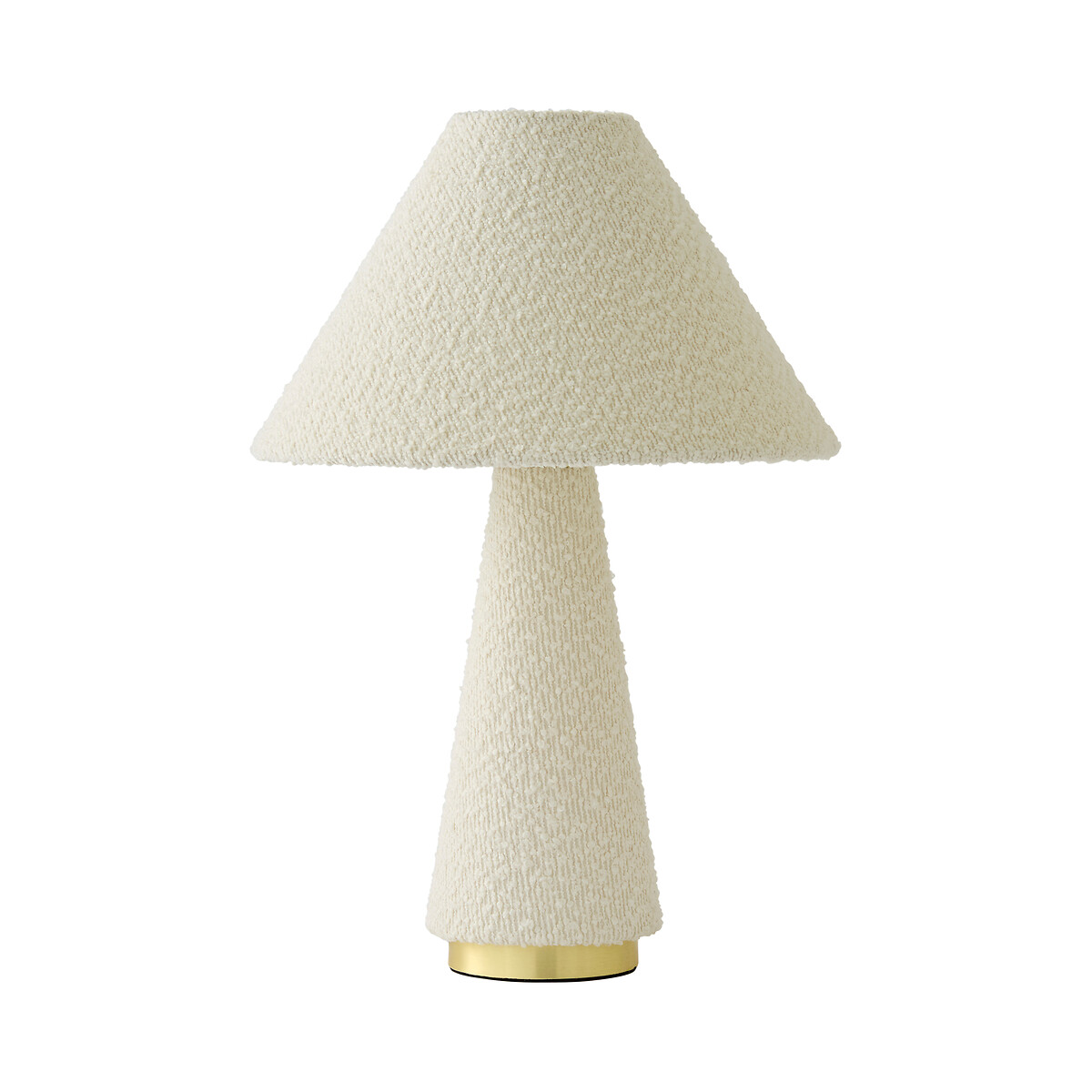Marielle Boucle Fabric Table Lamp white, SO'HOME