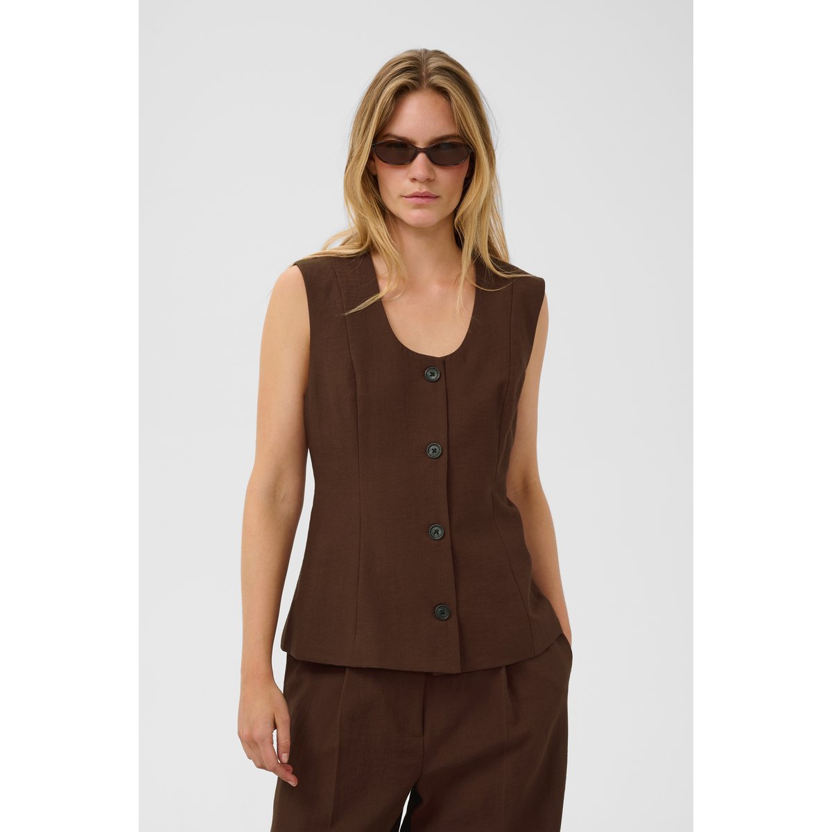 Manteau marron brown stone, SOAKED IN LUXURY