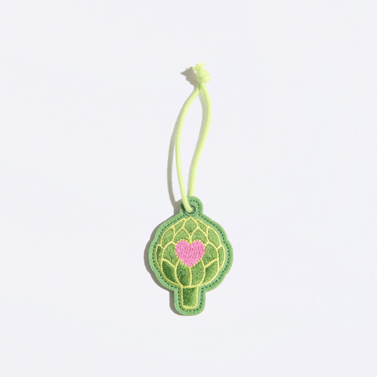 Porte-clés Coeur d'artichaut vert, EMOI EMOI