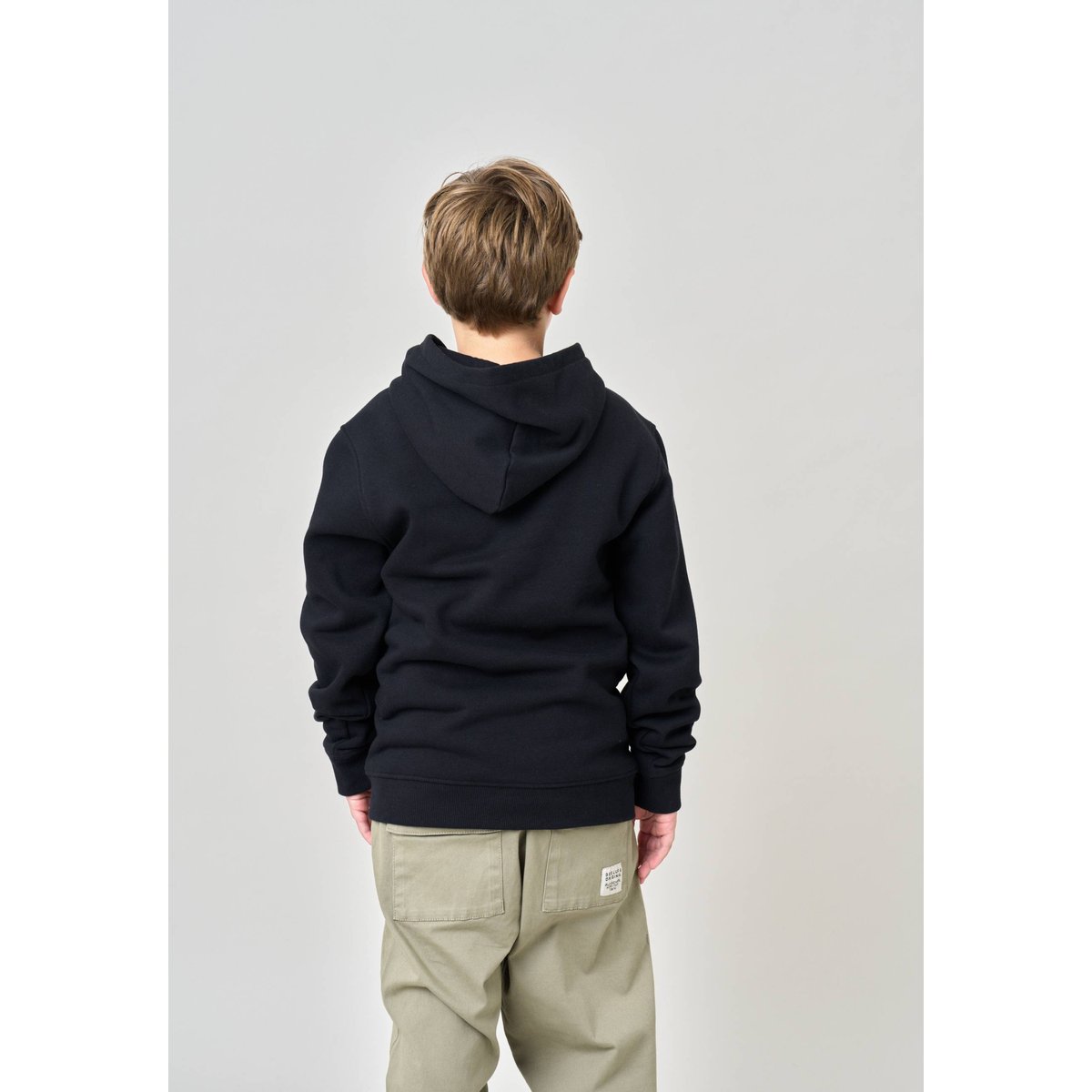 Sweat à capuche regular garçon imprimé deeluxe original RAWJORN black, DEELUXE