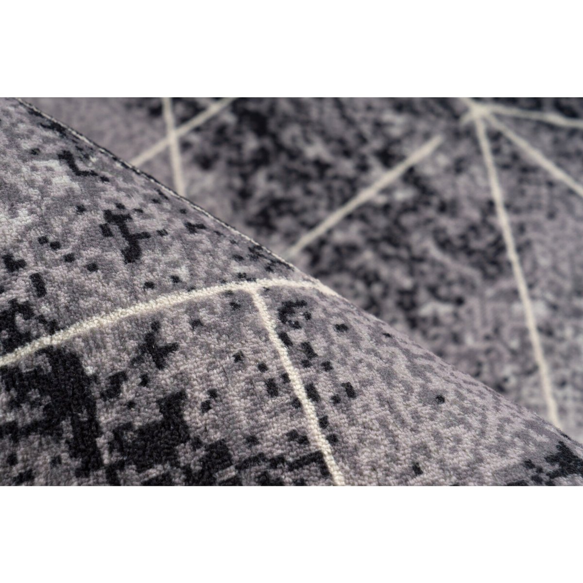 Tapis rectangulaire fait main, PIEMONT multicolore, RECOLLECTION