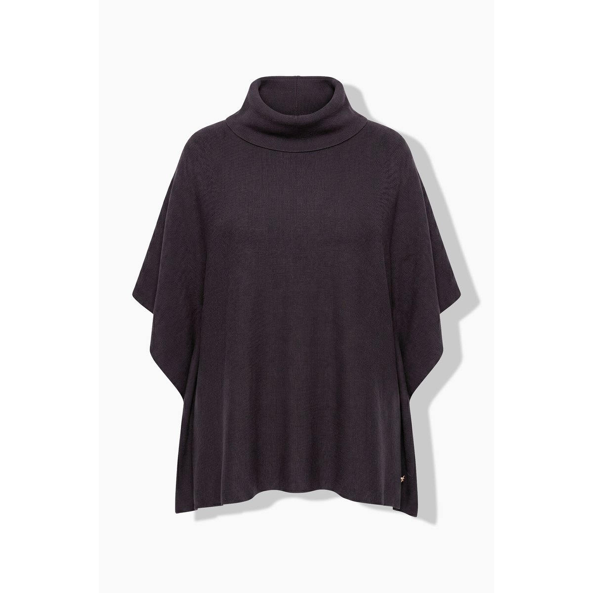Pull oversize style poncho à col montant acajou, ULLA POPKEN