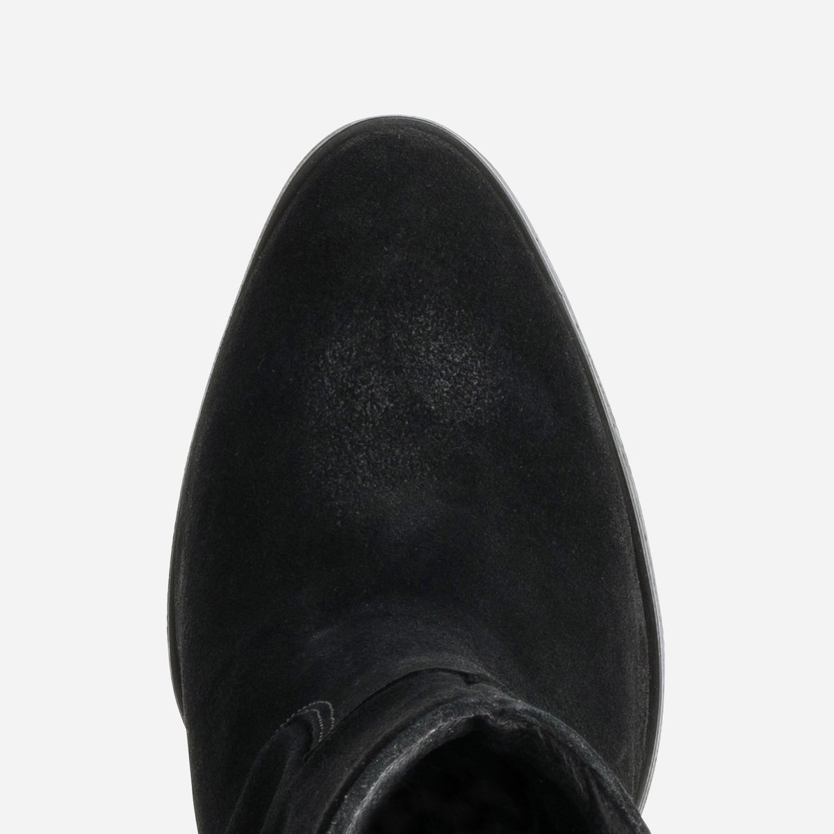 Boots À Talon en cuir CELINE noir, TEXTO