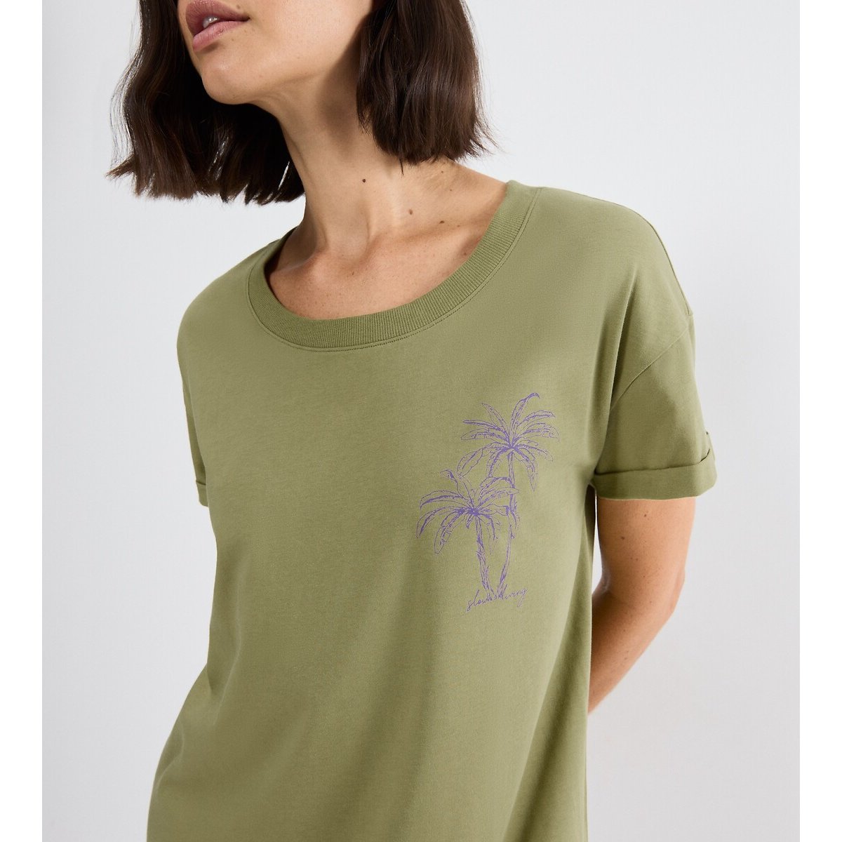 Chemise de nuit manches courtes NIGHTDRESSES olive, TRIUMPH