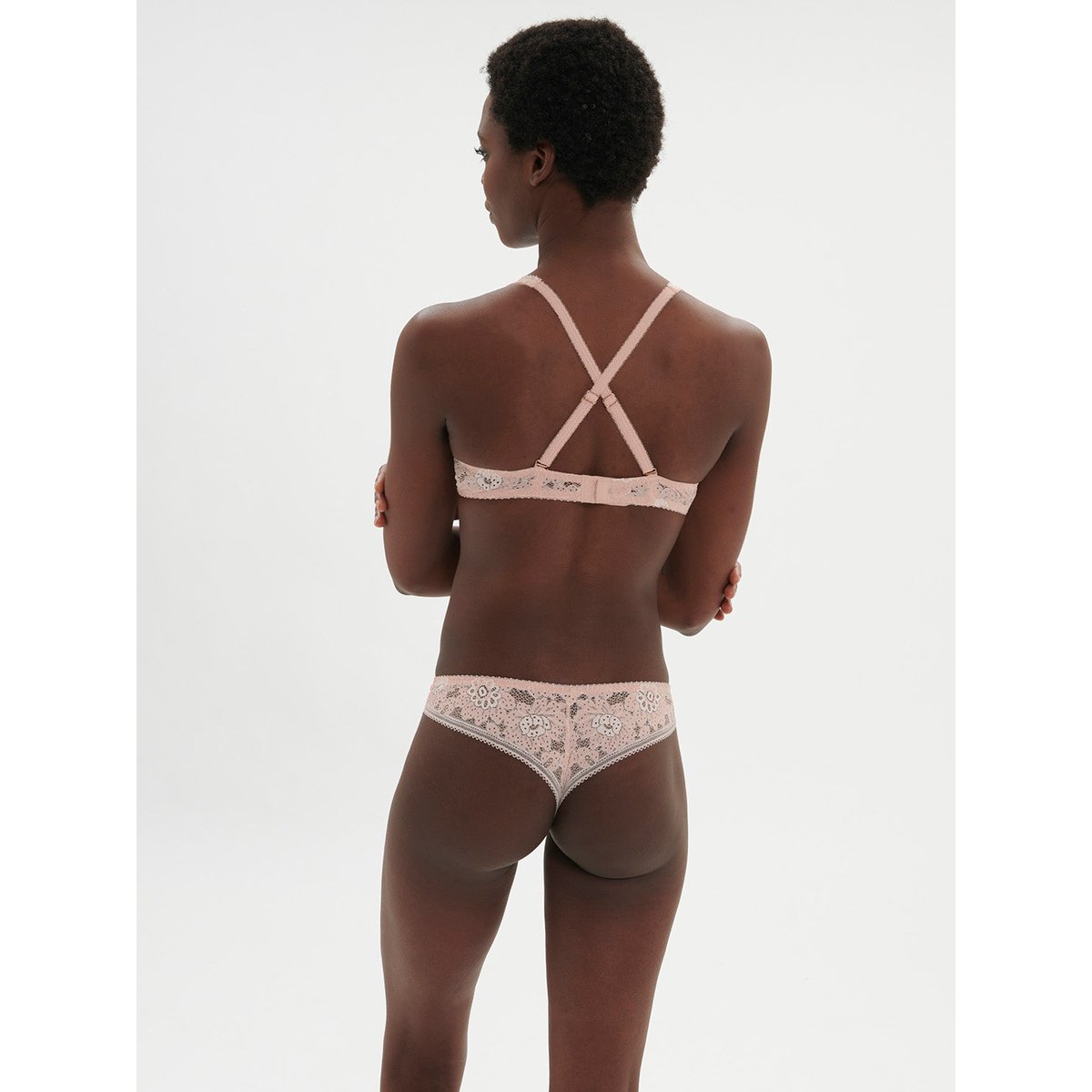Soutien-gorge triangle avec armatures, FESTIVE rose, SIMONE PERELE