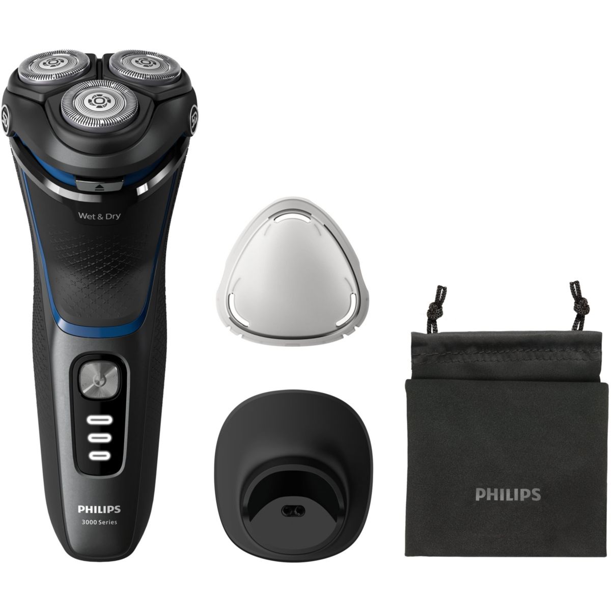 Rasoir électrique Series 3000 S3344/13 noir, PHILIPS