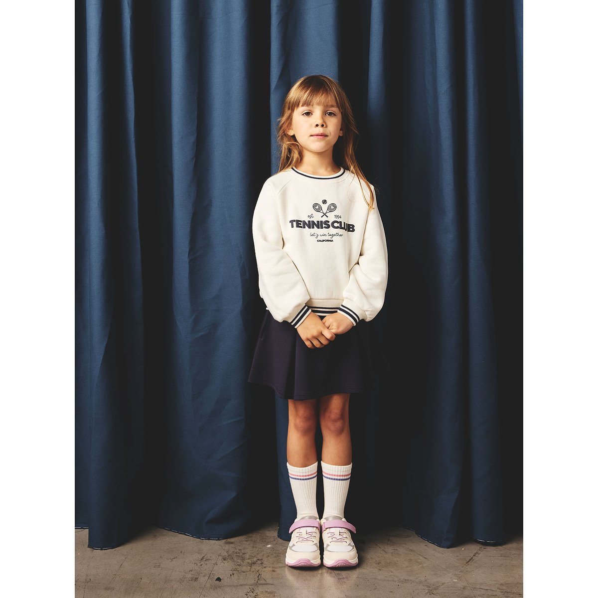 Jupe-short de tennis sport marine, VERTBAUDET