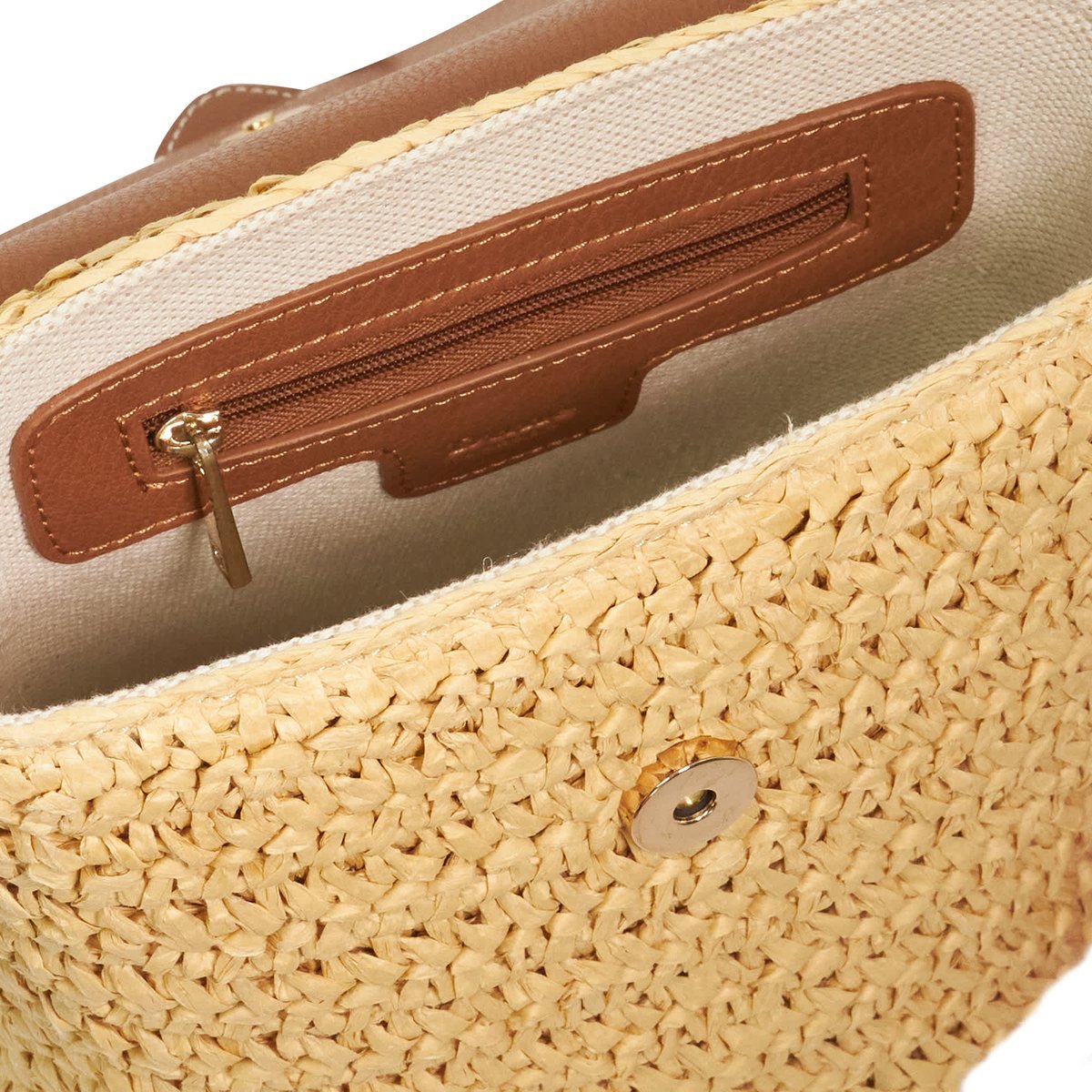 Petit sac à dos style panier en osier - DAIMIE natural-synthetic, DUNE LONDON