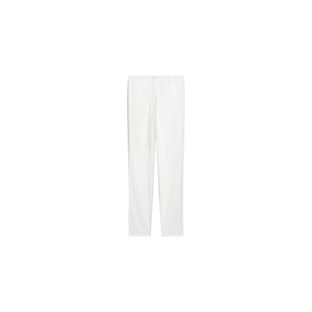 Pantalon slim ceinturé ADELMOB blanc, CAROLL