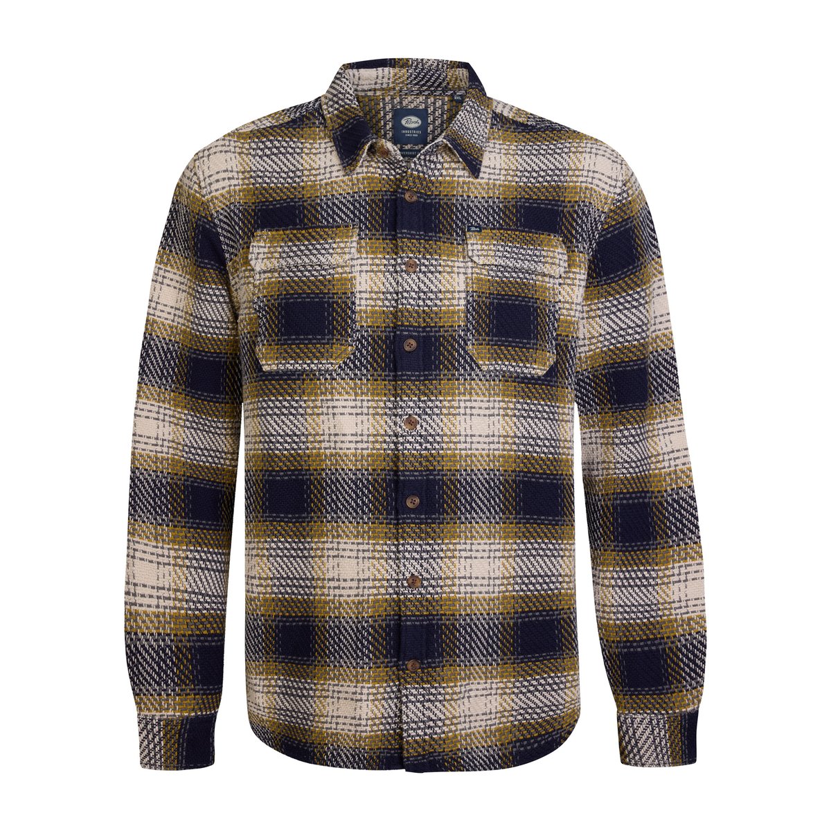 Chemise à carreaux manitowoc bleu royal navy, PETROL INDUSTRIES