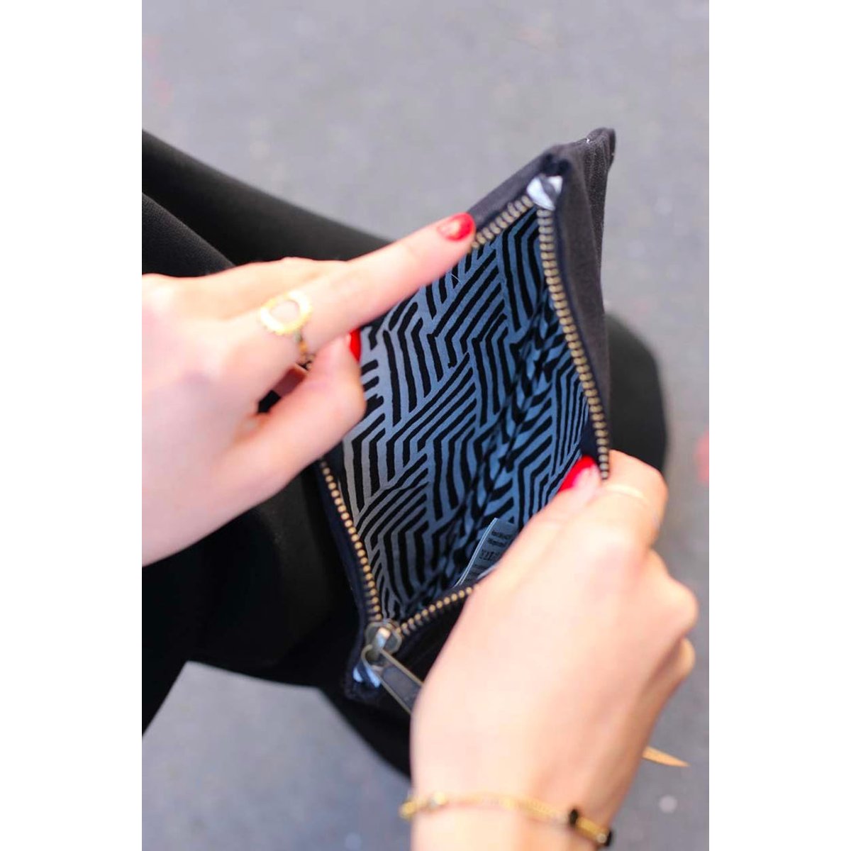 Pochette LOU noir, HINDBAG