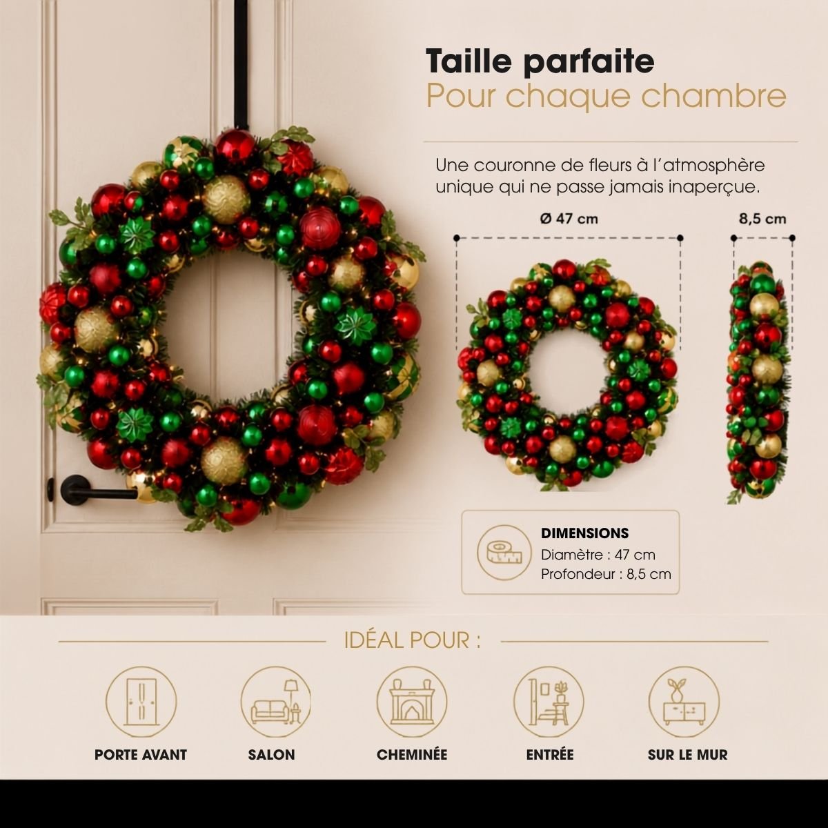 Couronne vert, MICA DECORATIONS