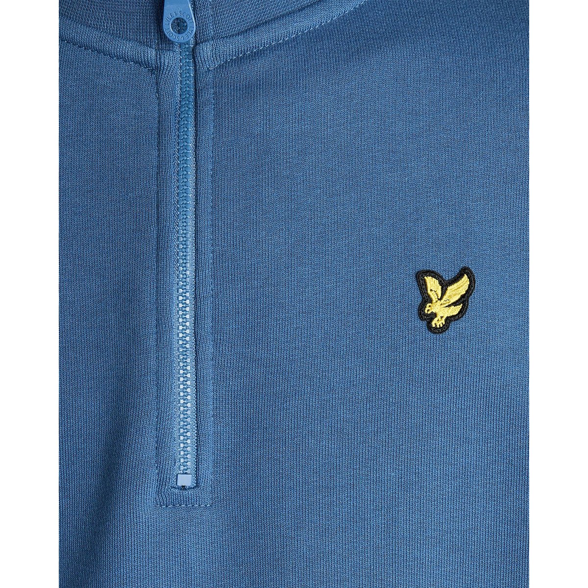 Pull en coton à col camionneur bleu bleuet foncé, LYLE & SCOTT