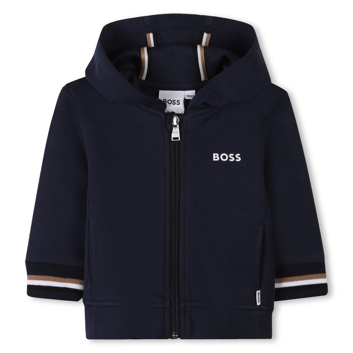 Ensemble cardigan et pantalon bleu cargo, BOSS KIDSWEAR
