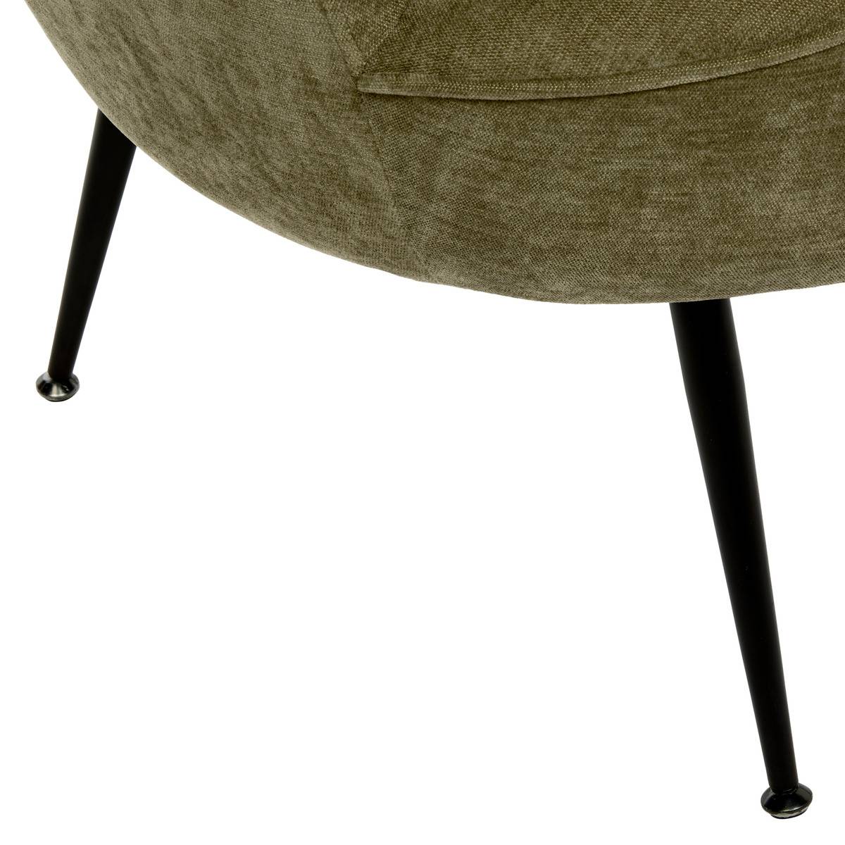 Fauteuil en tissu TILDAE vert, ATMOSPHERA