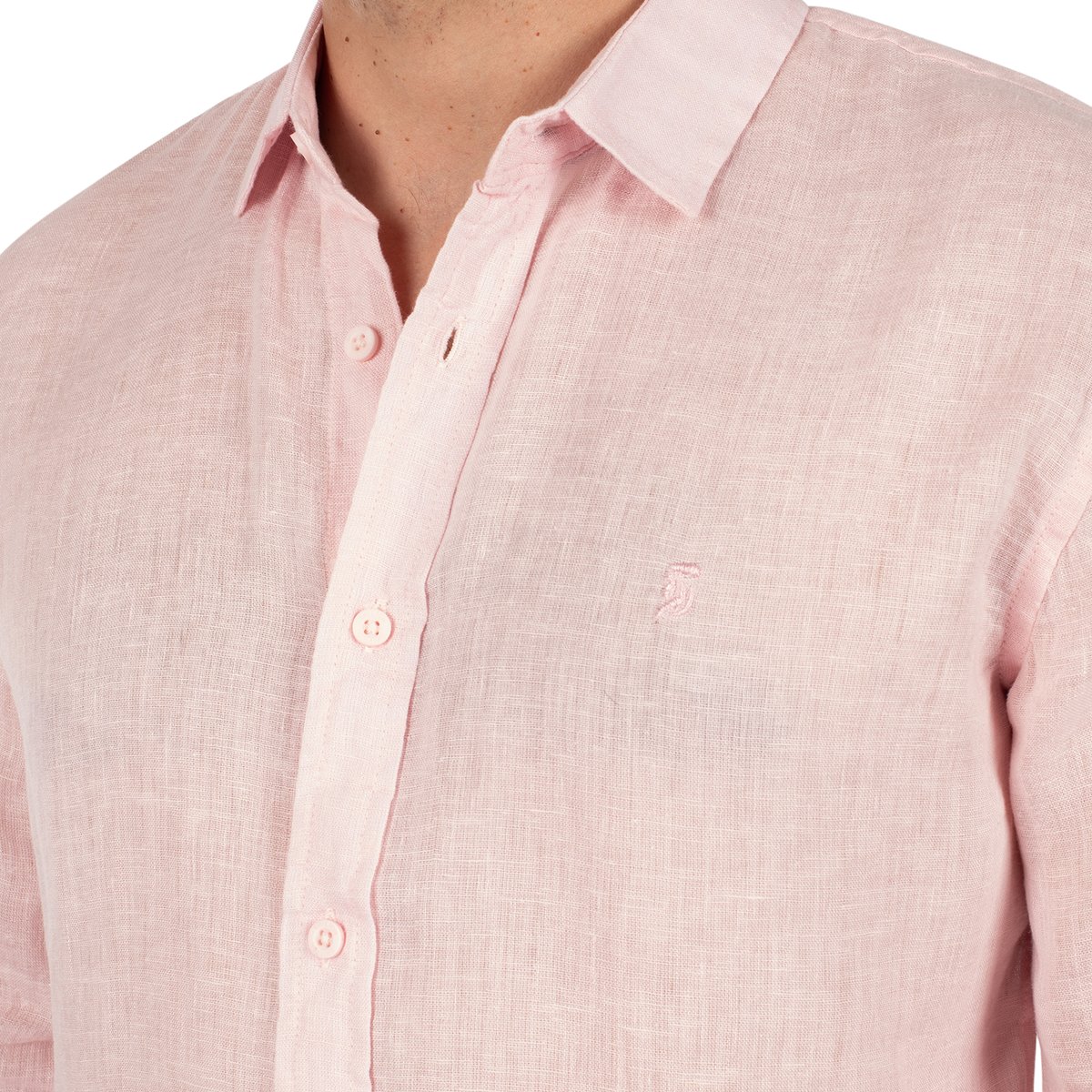 Chemise en lin sunset creek rose, SHILTON