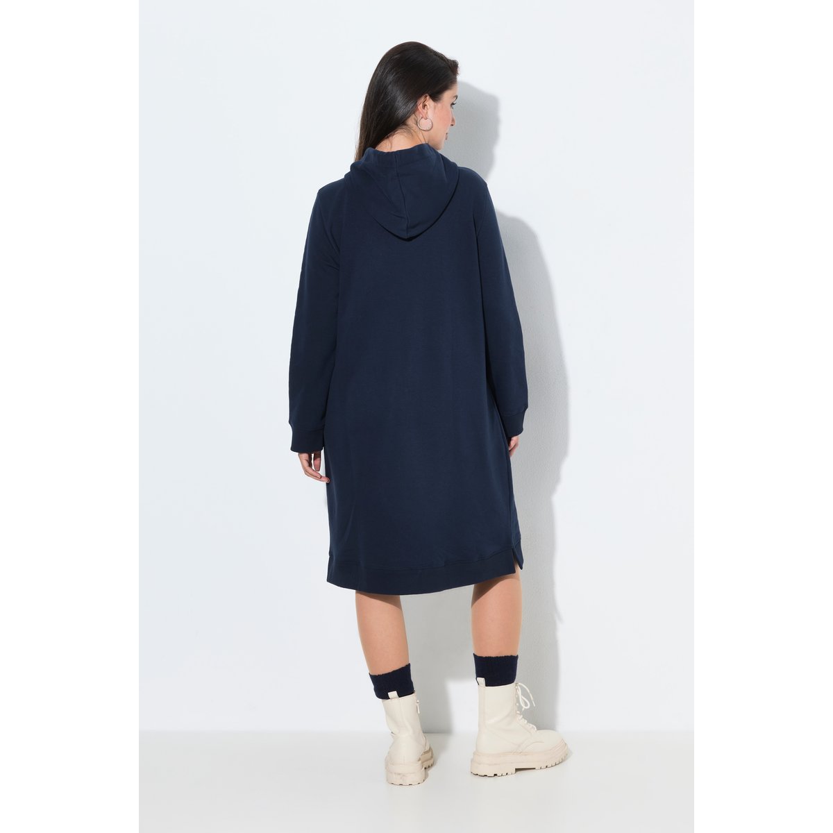 Robe en molleton marine, ULLA POPKEN