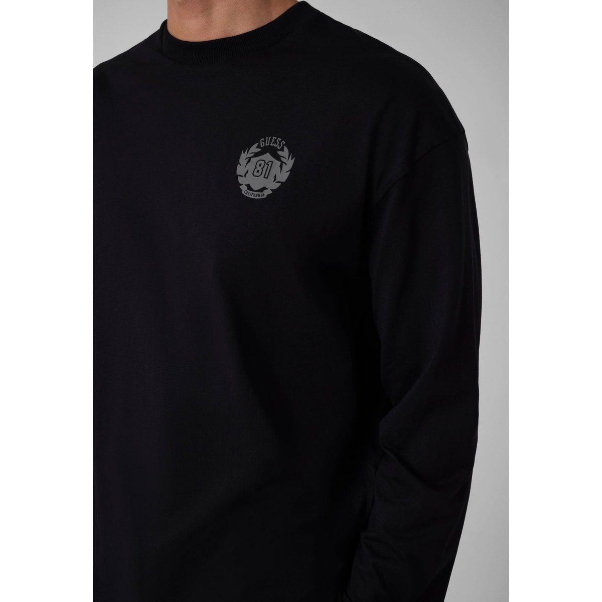 T-Shirt Coupe Décontractée noir, GUESS