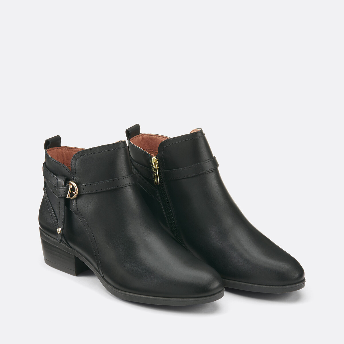 Bottines en cuir Daroca noir, PIKOLINOS