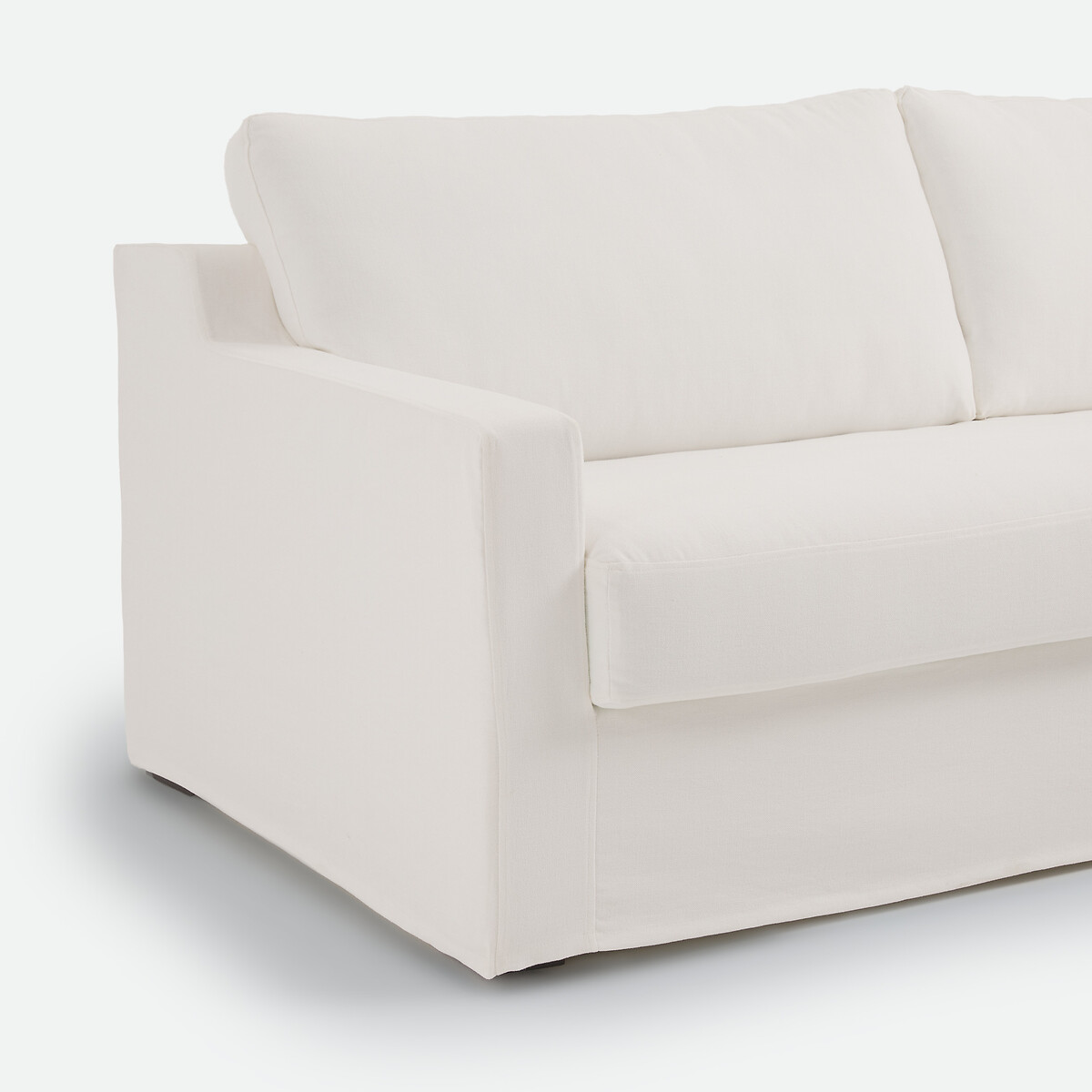 Canapé convertible déhoussable, 2, 3 ou 4 places, en coton et lin, LINETTO ecru, LA REDOUTE INTERIEURS