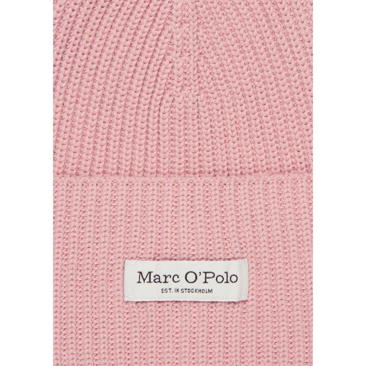 Bonnet tricoté DfC en coton organique rose, MARC O'POLO