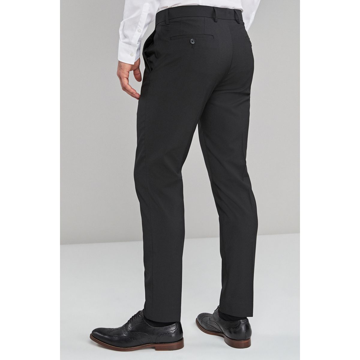 Pantalon habillé stretch noir, NEXT